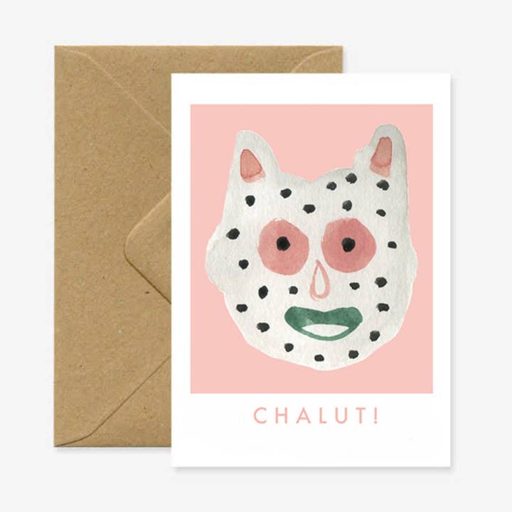 A6 double card "Hello!" for wholesale by Marina Vandel