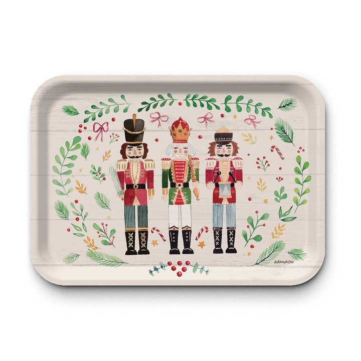 Kraft rectangular tray (42x30 cm) - Magie Noël for wholesale by Hirondelle & Cie