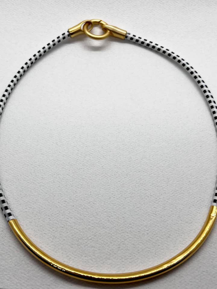 LAUNCH:Lightweight Choker in Soft Richly Colored Bungee Cord for wholesale by Alter Ego Designs