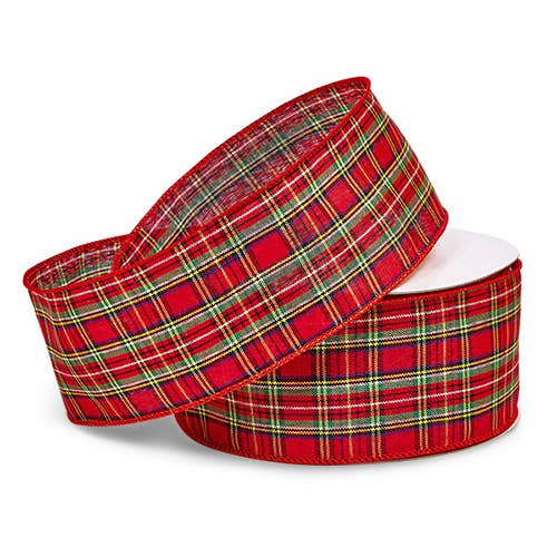 Nashville Wraps - Wholesale Ribbon - Gift Wrapping - Wired Plaid Packaging Ribbon