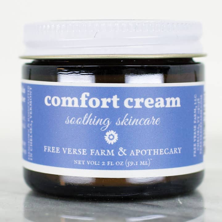 Comfort Cream (All-Natural Herbal Skin Cream & Moisturizer) for wholesale by Free Verse Farm & Apothecary