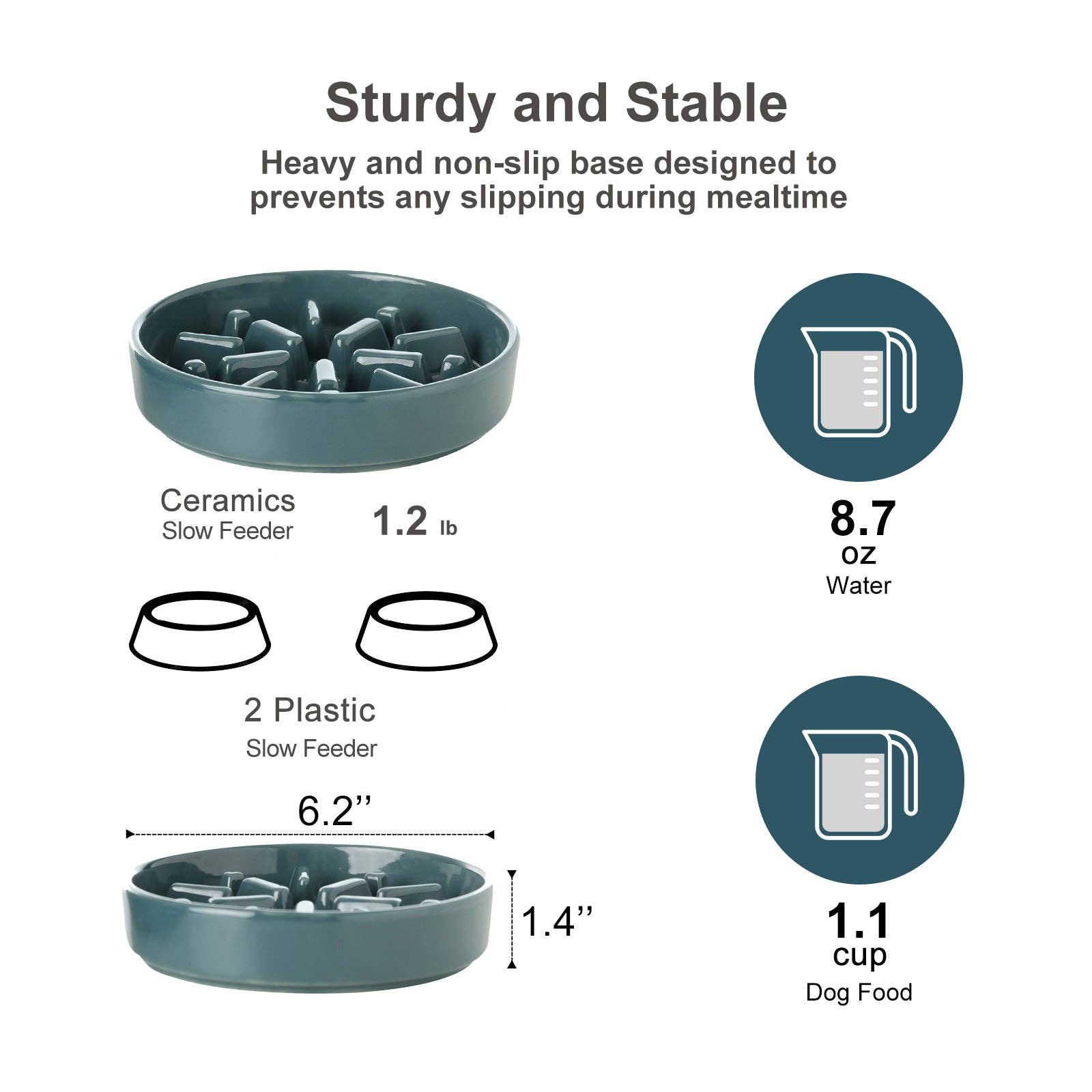 PEHOM – Engroshandel Madskål - Kat/hund – [Wave] langsomspisende hundeskåle - pink / beige / orange12