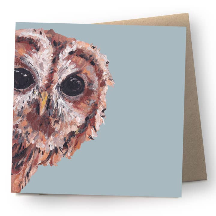 Tawny Owl Card | Eco | Recycled | Bird | Blank for wholesale by Ellwood Parker