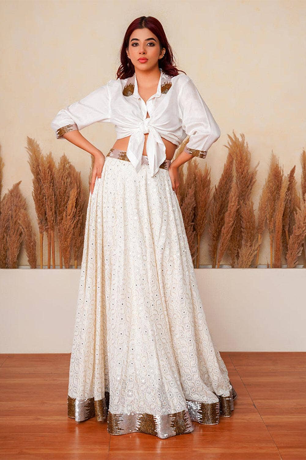 Yunikulondon – wholesale Top & skirt set – Women's – Setarah Bewitching Lehenga Set4