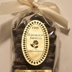 Almond Butter Coffee Toffee Dark Chocolate (6oz) for wholesale by Katie's Candies, Inc.