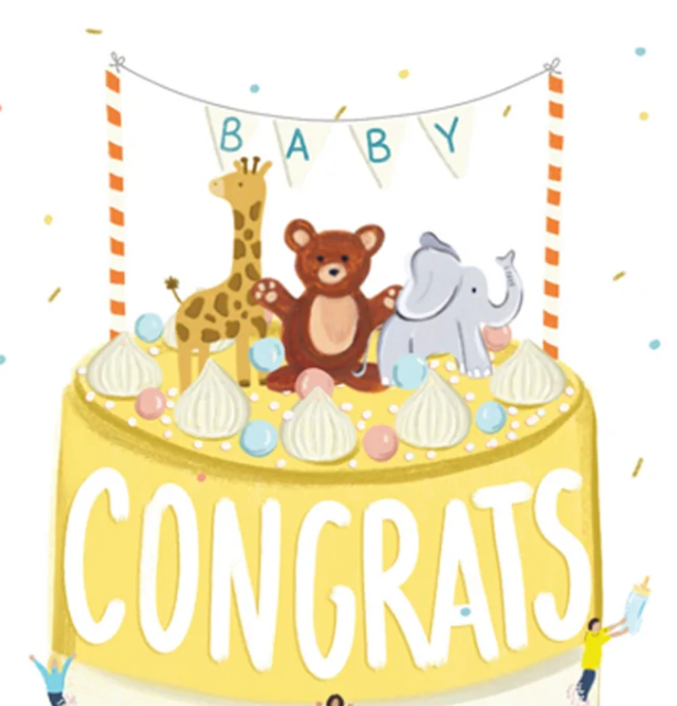 Paige & Willow - Wholesale Baby Card - Baby Cake Card2