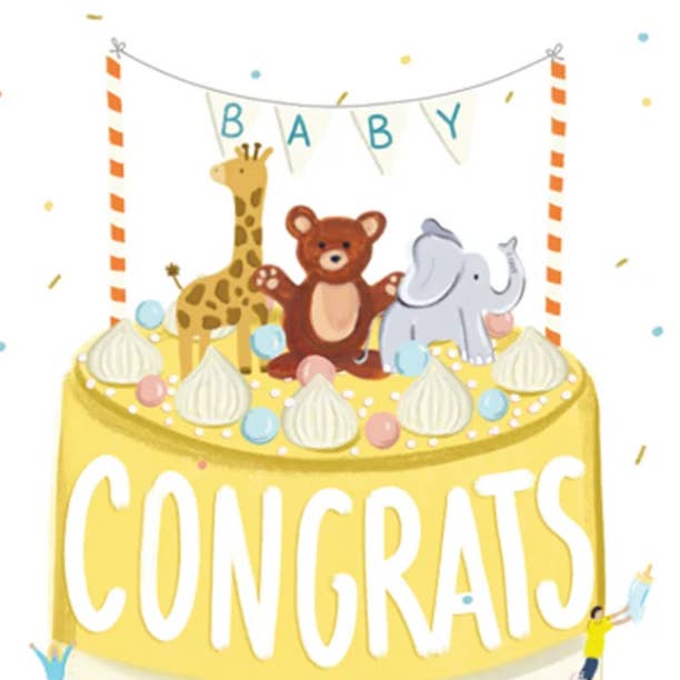 Paige & Willow - Wholesale Baby Card - Baby Cake Card2