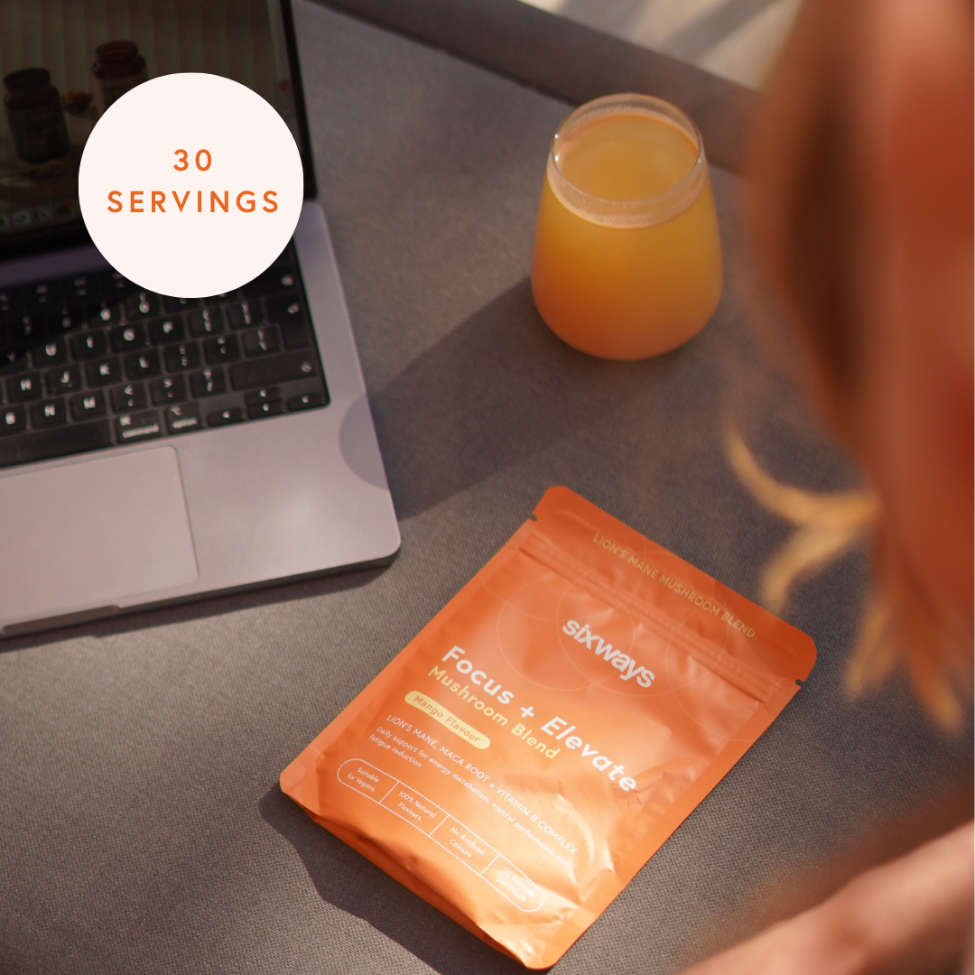 Sixways - Wholesale Powdered Health Drink - Focus & Elevate Mushroom Blend,Natural Energy, Daily Hydration Unflavoured, Electrolytes, Christmas gifts for her 2