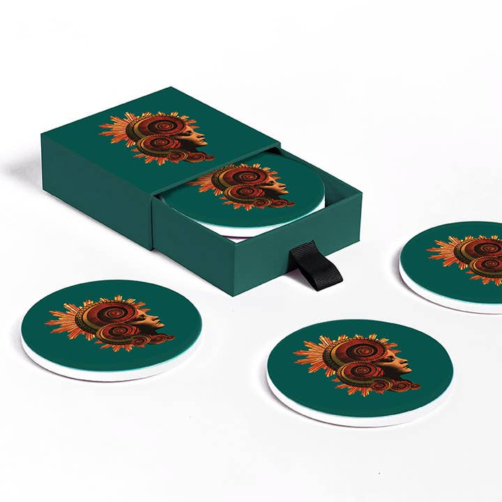 Gangzaï Design - Wholesale Coasters - Muse ceramic coaster set of 40