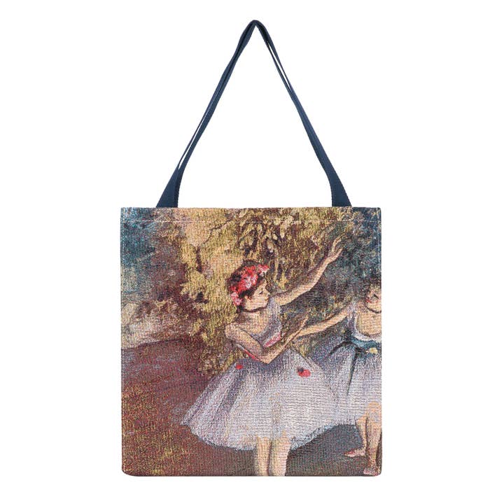 GUSS-ART-ED-BLR2 | EDGAR DEGAS BALLERINA Foldable Gusset Shopping Bag for wholesale by SignareArt