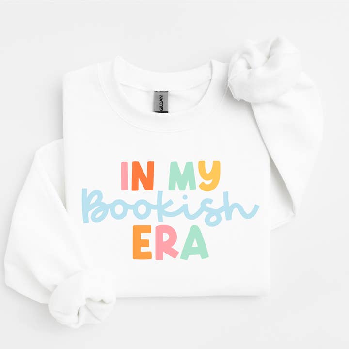 Bookish Era Women's Graphic Sweatshirt for wholesale by The Babe Co.