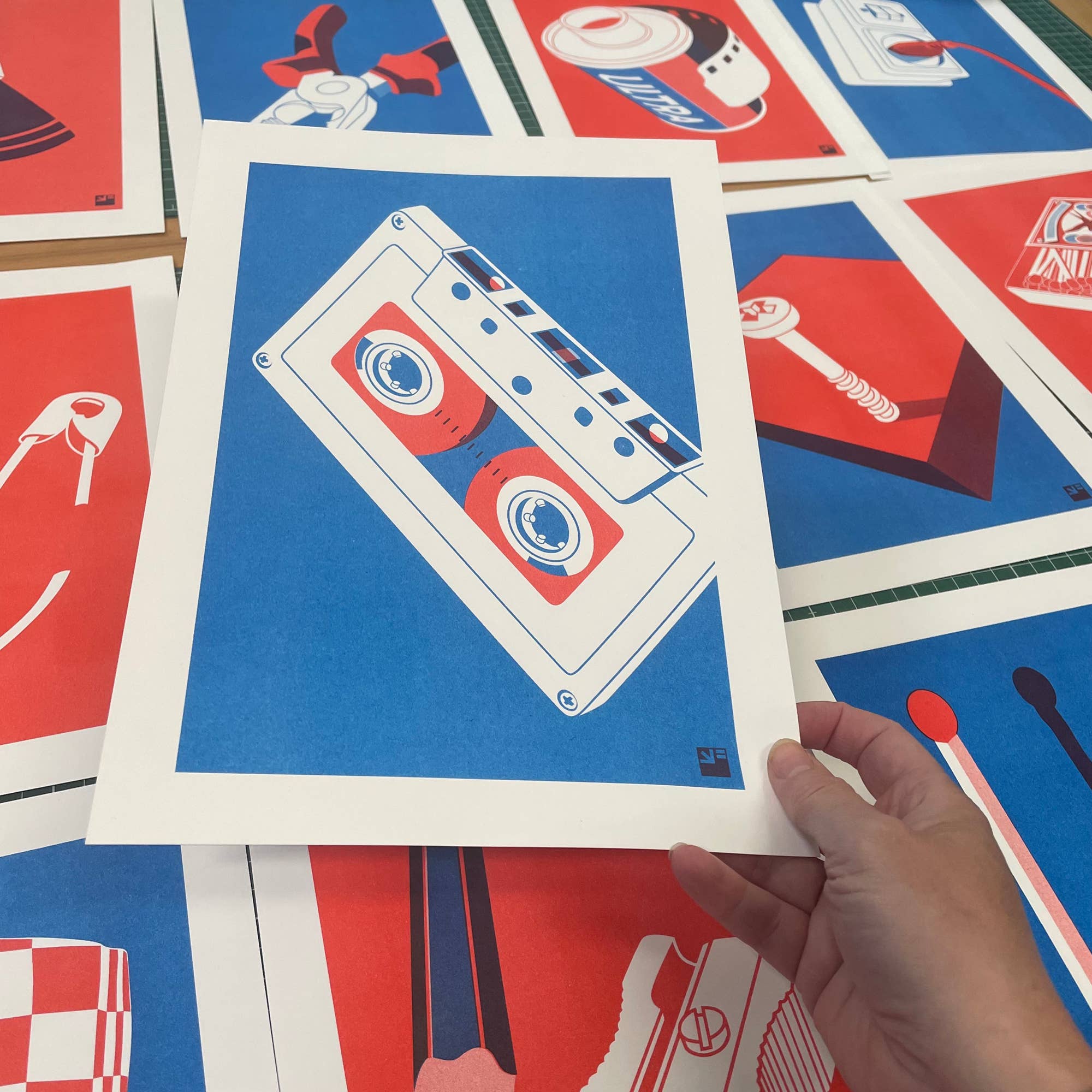 VrijFormaat - Wholesale Art Print - riso print - Audio Cassette Tape - Extra Ordinary - A41