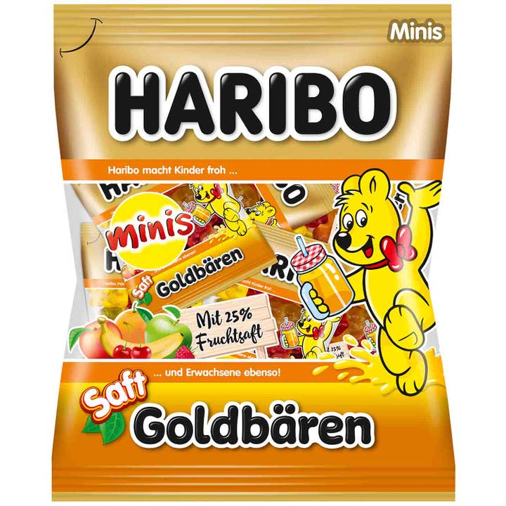 Global Bite Co - Wholesale Gummy - Haribo Goldbaeren Saft Minis 220g (Germany)