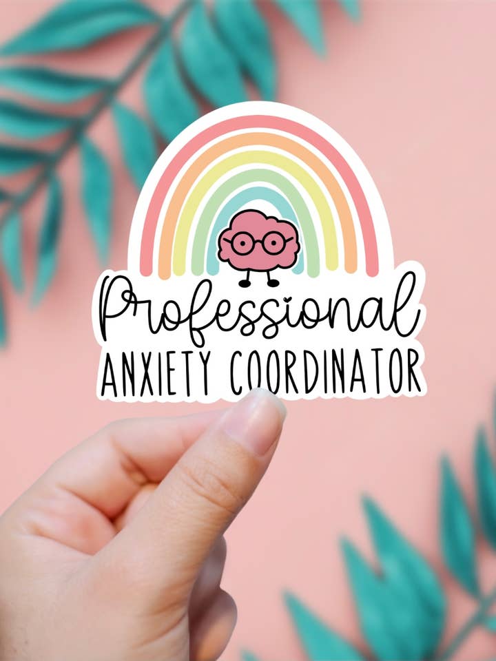 Professional Anxiety Coordinator Sticker for wholesale by EnchantingSunshine