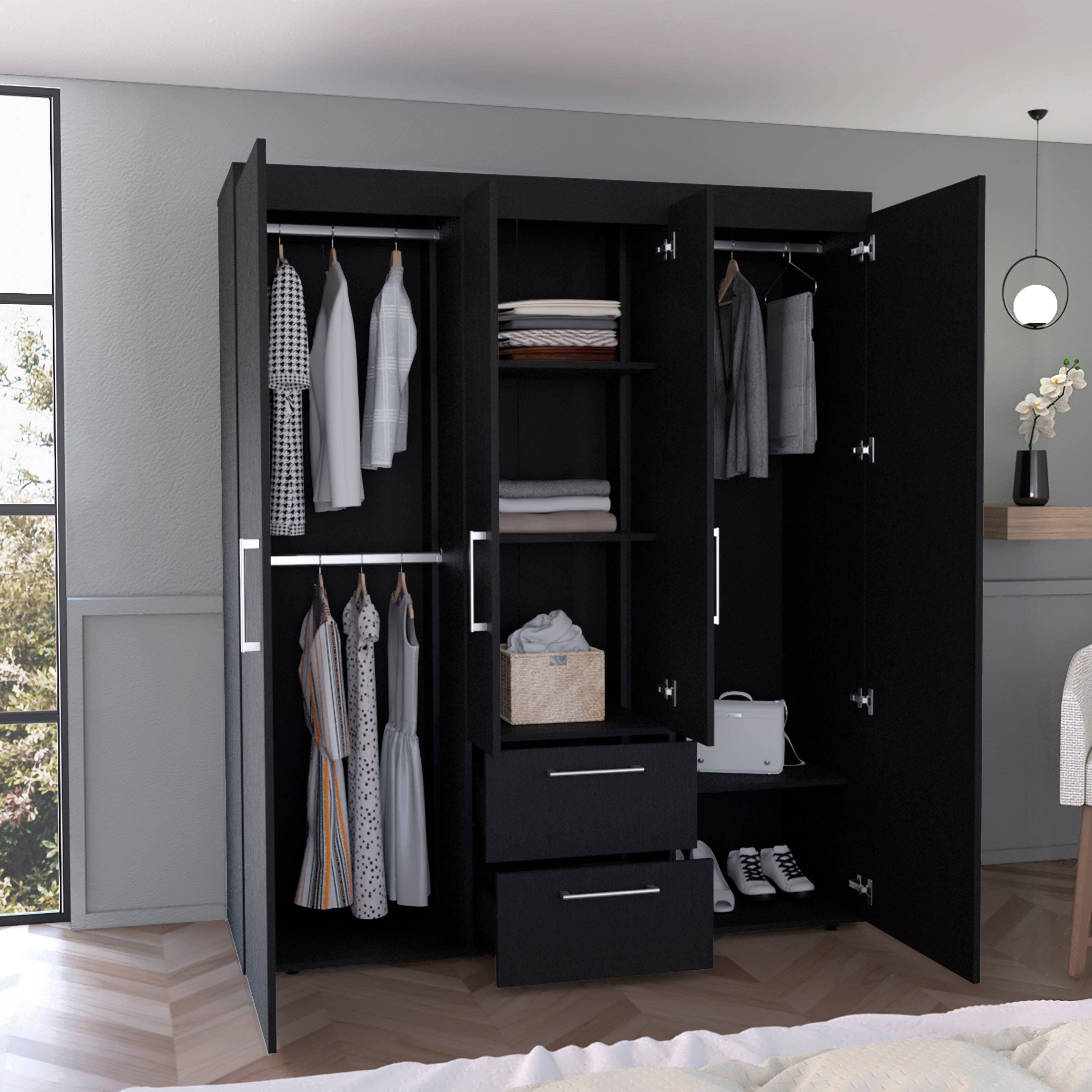 TUHOME FURNITURE - Wholesale Bedroom Furniture - Bariloche 4-Door Armoire13