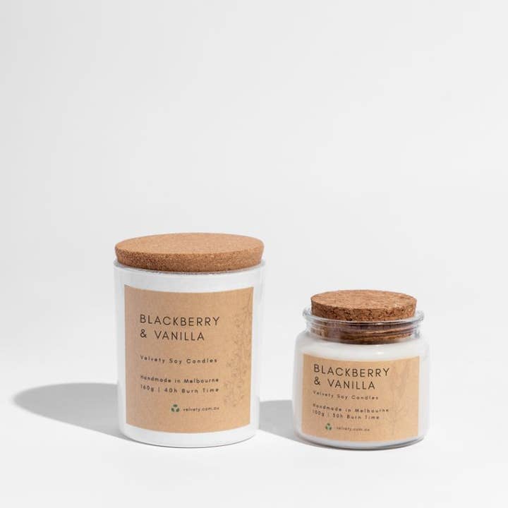 Velvety - Wholesale Jar/Filled Candle - Blackberry and vanilla soy candle3
