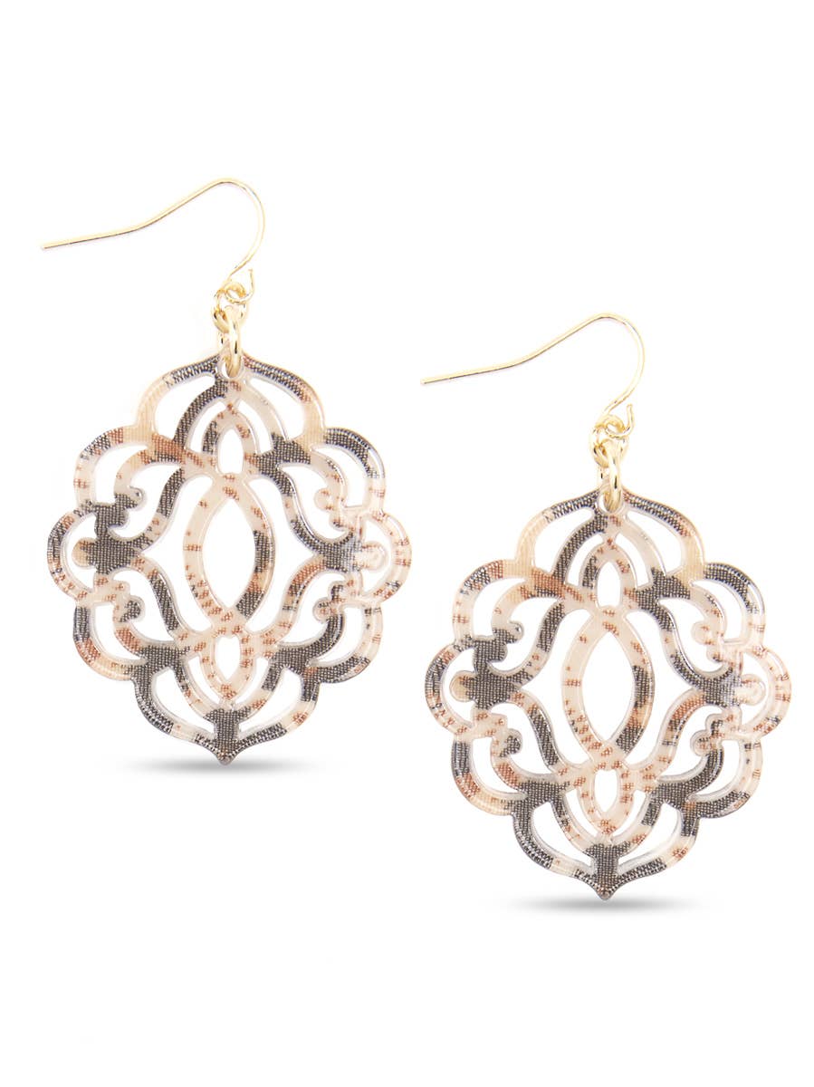 ZENZII Jewelry – Engroshandel Hængeøreringe og creoløreringe – Barok Resin Drop Øreringe24