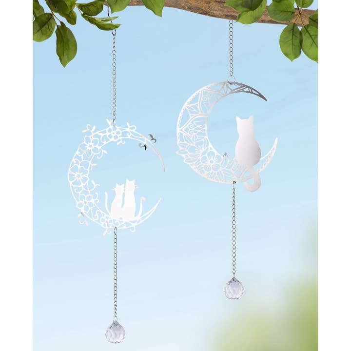 Gilde Handwerk Macrander GmbH & Co. KG - Wholesale Bunting/Garland - Moon Moon Cat Hanger H.49 cm - 2-way assorted