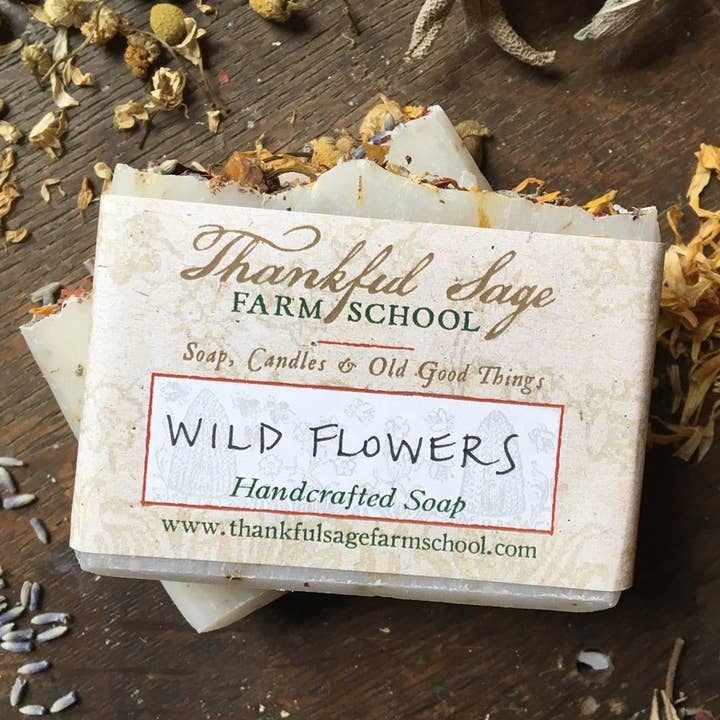 Thankful Sage Farm School - Wholesale Bar Soap - Wild Flowers Soap
