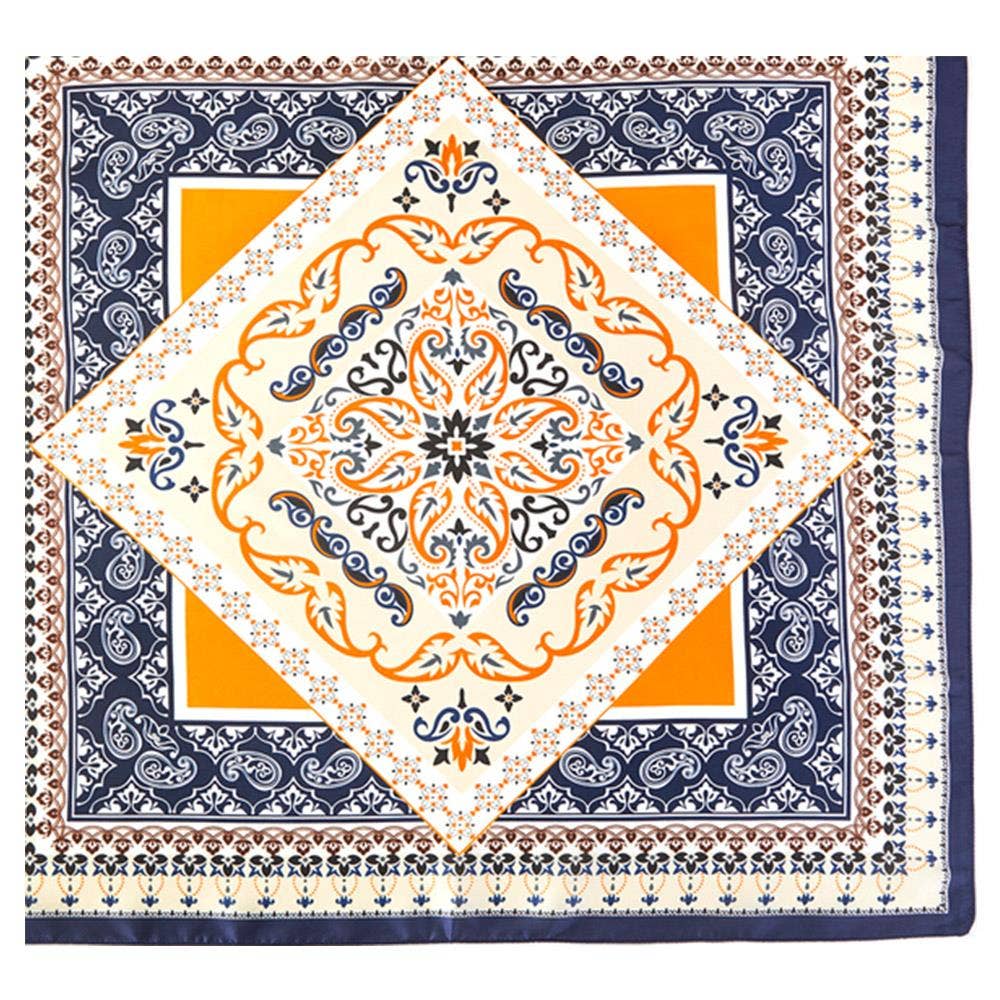 anbfashion - Vente Écharpe – femme - FOULARD CARRÉ À COL EN BANDANA ORIENTAL ARABESQUE PAISLEY10