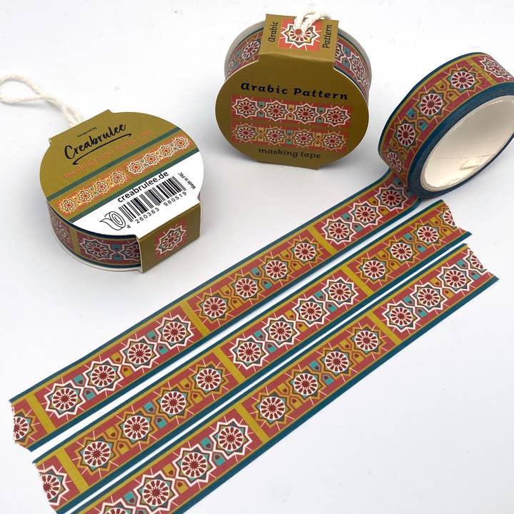 Creabrulee - Wholesale Washi Tape - Arabesque Pattern - Washi Tape / Masking Tape1