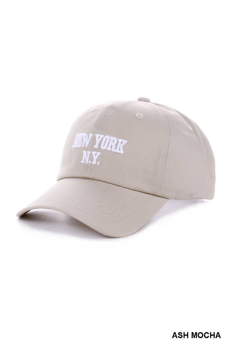 Vanilla Monkey - Wholesale Baseball Cap - Women's - New York Embroidered Cotton Baseball Cap0