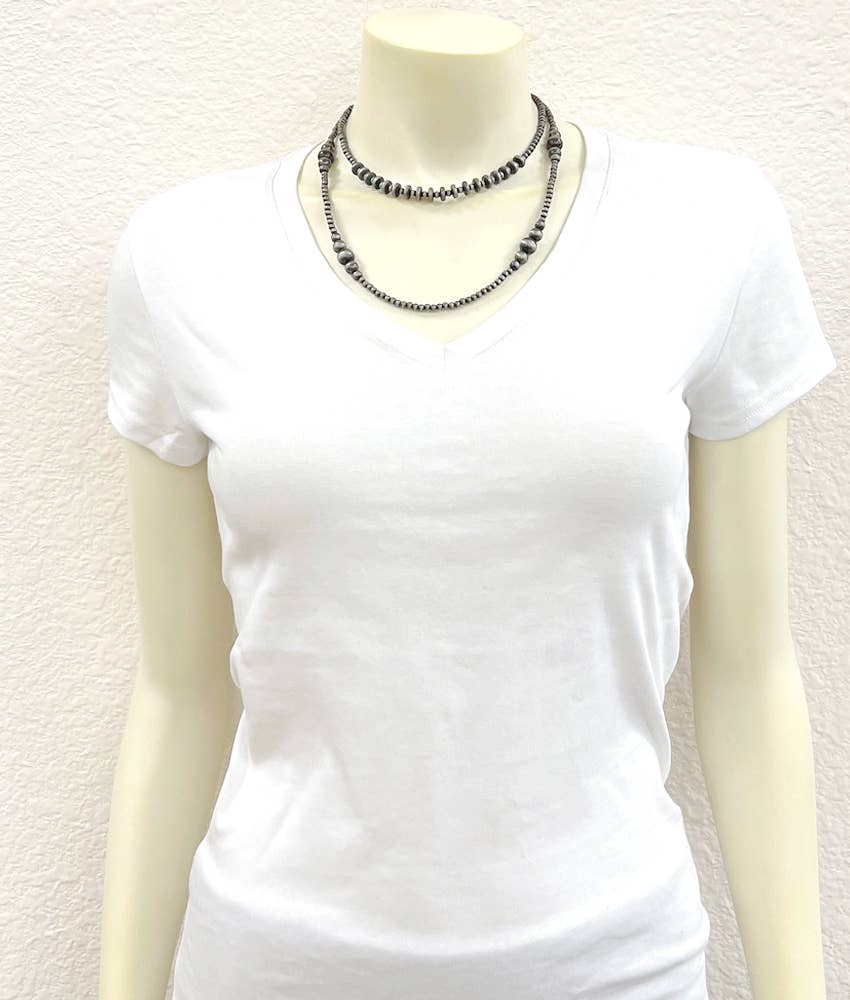 ISAC Trading Inc – Engroshandel Perlehalskæde – 739141, Håndlavet 22" Navajo Perlehalskæde2