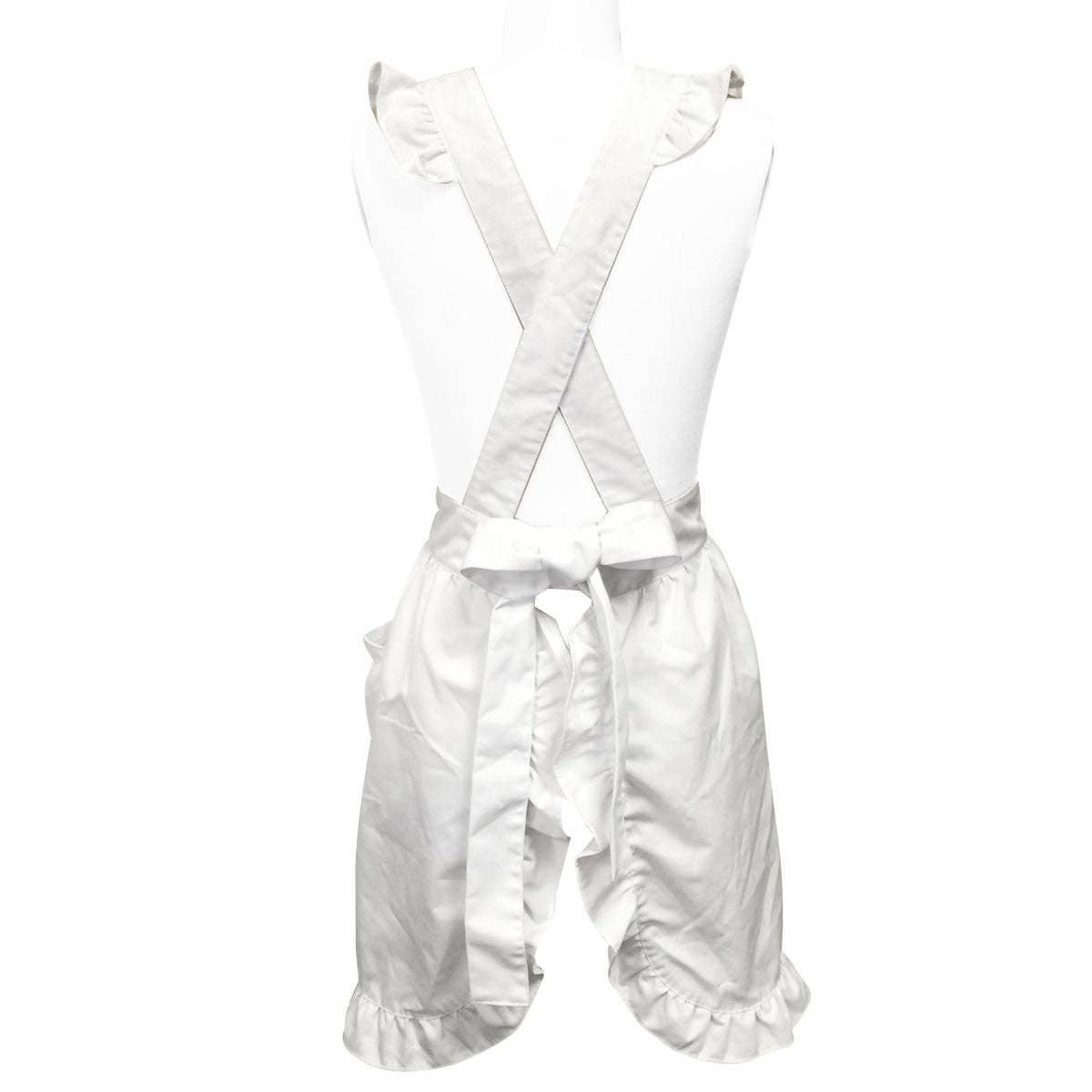 Wrapables.com - Wholesale Apron - Wrapables Retro White Apron with Pockets for Cooking2