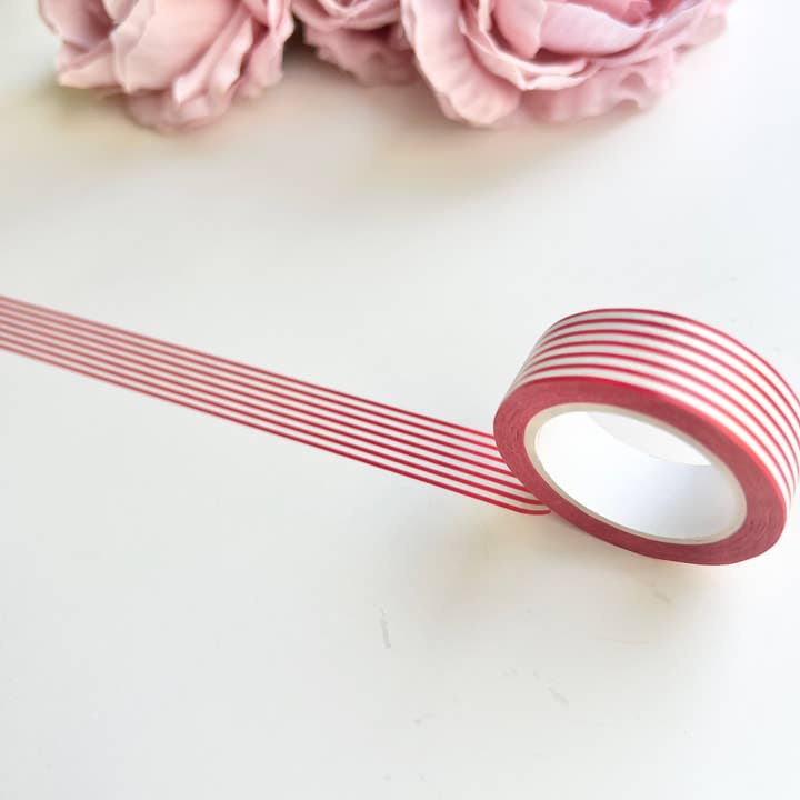 Røde Striber Washi Tape for engroshandel hos The Fabulous Planner