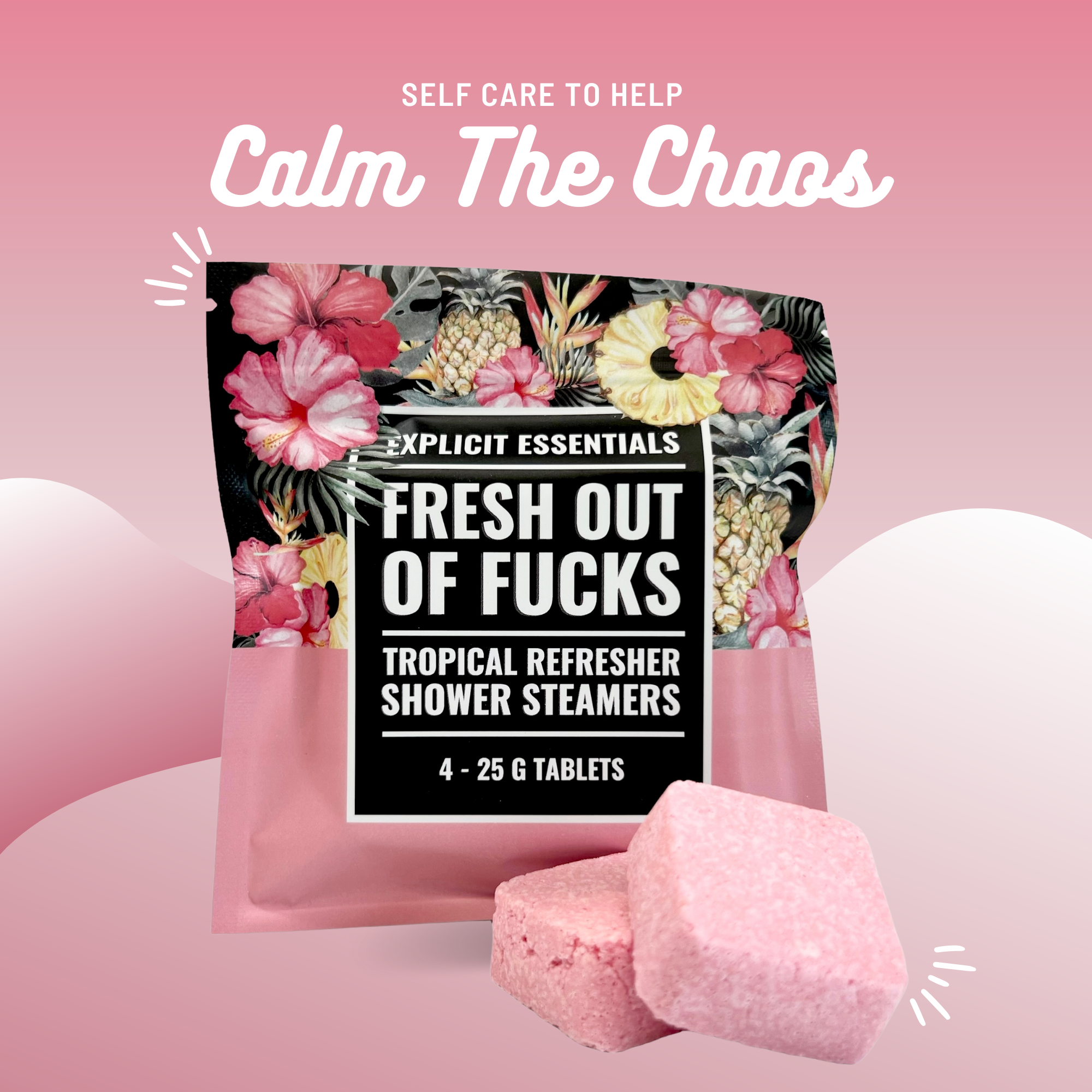 Explicit Essentials - Wholesale Shower Steamer/Bomb - Fresh Outta Fucks Shower Steamers6