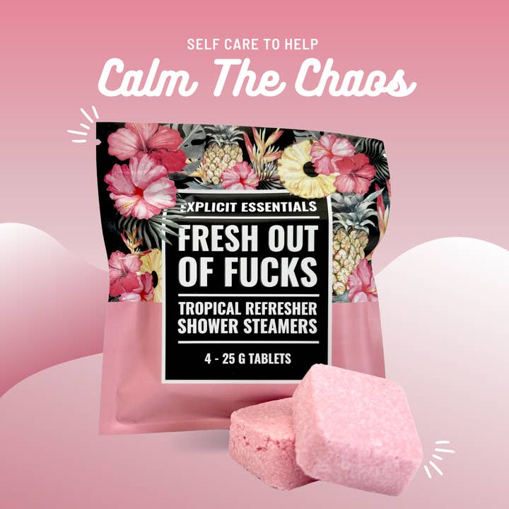 Explicit Essentials - Wholesale Shower Steamer/Bomb - Fresh Outta Fucks Shower Steamers6