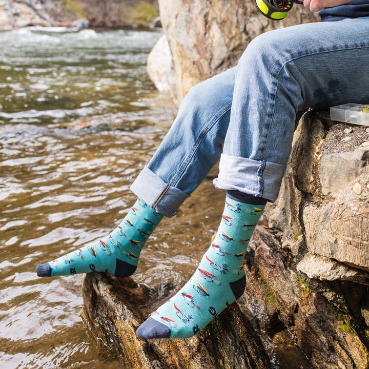 Lavley - Wholesale Socks - Unisex - I'd Rather Be Fly Fishing Socks7