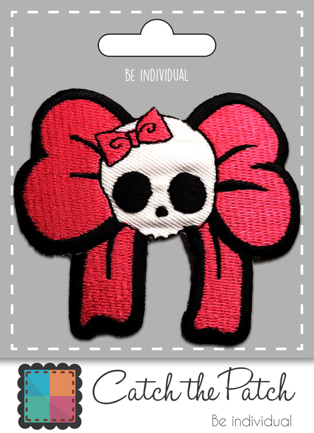 rose Patch thermocollant - Crâne Motard Squelette Style Punk Emo en vente sur Faire1