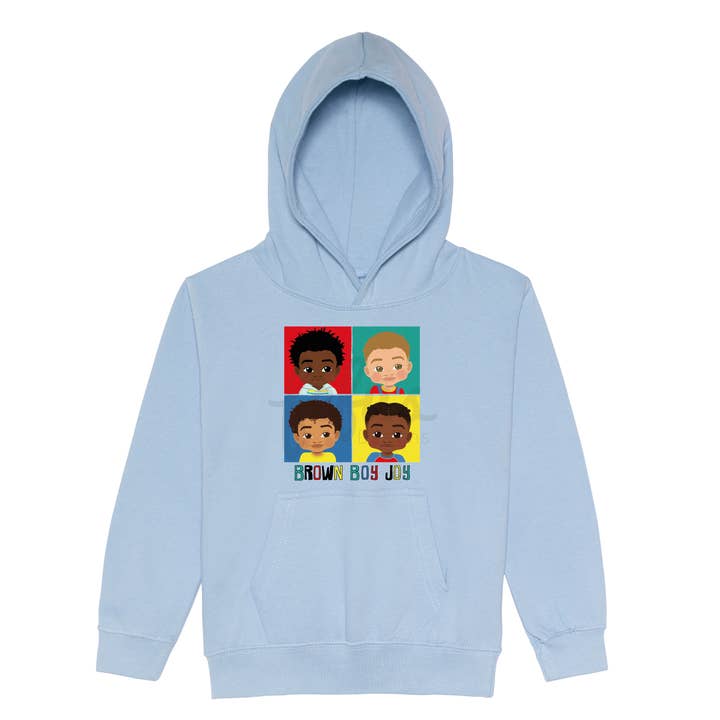 Sudadera con capucha Brown Boy Joy - FDB30 | Diseños Fefus para venta al por mayor de Fefus Designs