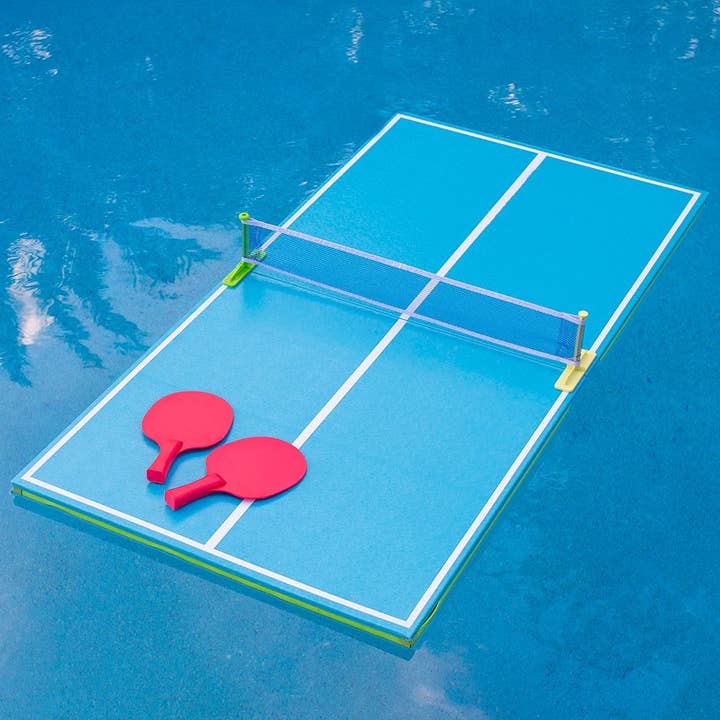 PoolCandy - Wholesale Inflatables - Pool Tennis Set Game For Two (2) With Floating Pool Table