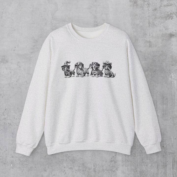 Dachshund Halloween Sweatshirt, Funny Dog Sweater for wholesale by NVC Ecommerce LLC