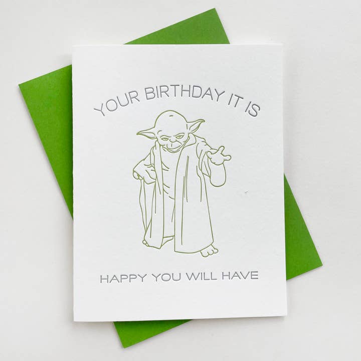 Steel Petal Press - Wholesale Birthday Card - Birthday It Is - Letterpress Birthday Greeting Card