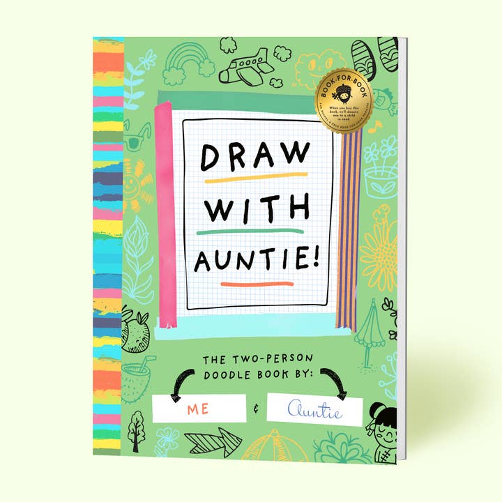 Bushel & Peck Books - Wholesale Book - Kids - Draw With Auntie! (Kids Doodle Coloring Book)