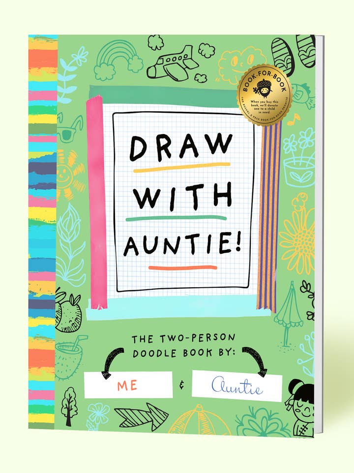 Zeichne mit Tante! (Doodle-Malbuch für Kinder) für den Großhandel von Bushel & Peck Books