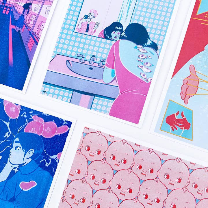 PASTEL GOTH // POSTCARD PACK for wholesale by Mo McMasters