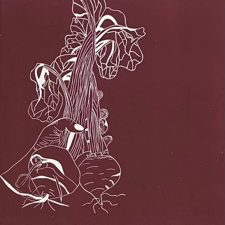 The Nourishment Collection: Beets for wholesale by Charlotte Holt Art