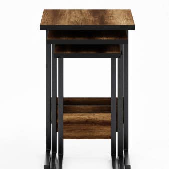 Tavolino da caffè Eco Nesting in 3 pezzi - Baroque Walnu per la vendita all'ingrosso da parte di benjashop