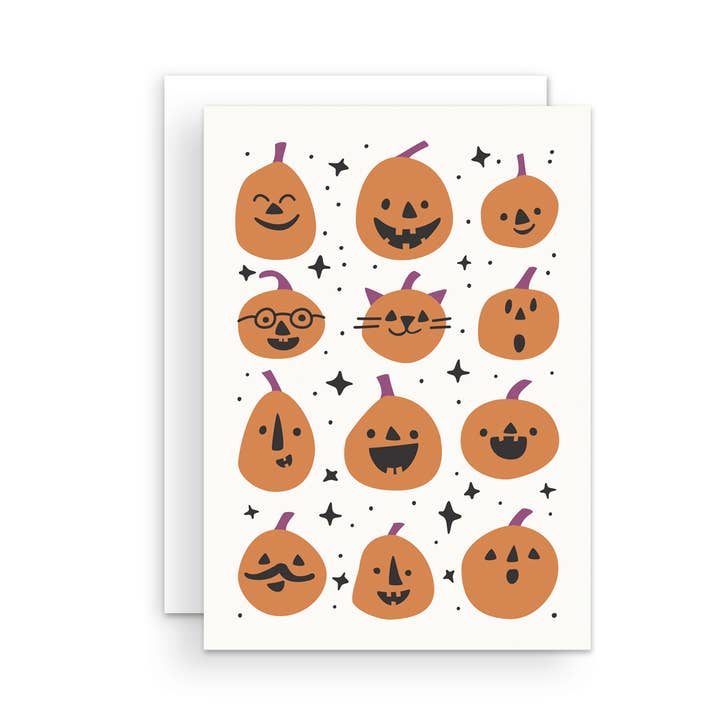 Pumpkins Greeting Card for wholesale by The Handcrafted Story