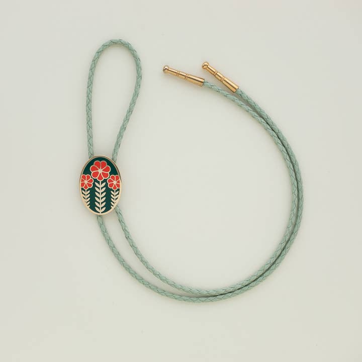 Tiny Deer Studio - Wholesale Pendant/Charm Necklace - Three Flower Bolo Tie1