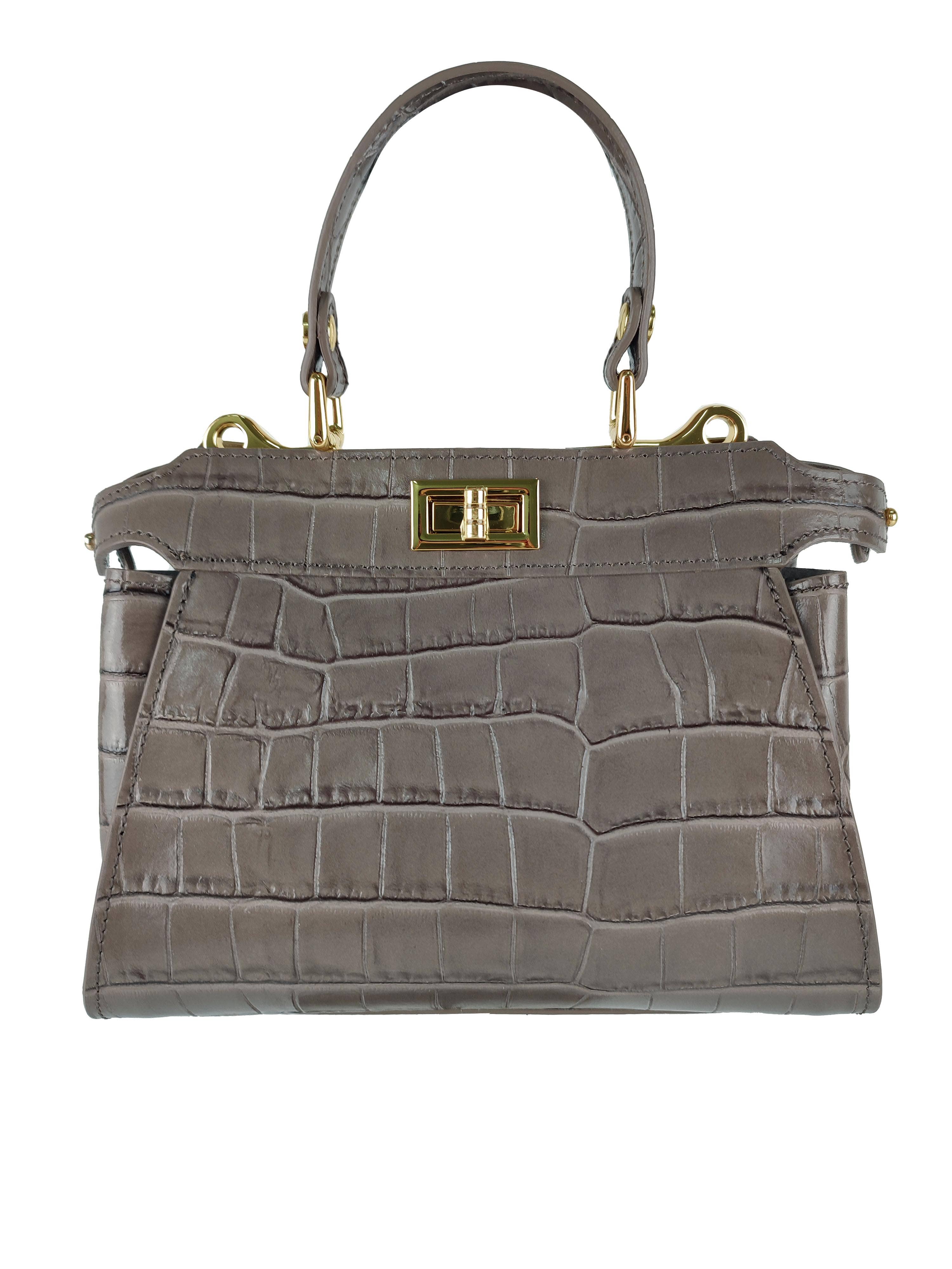 Florence Leather – wholesale Top handle bag – women's – Leather handbag with swivel closure9