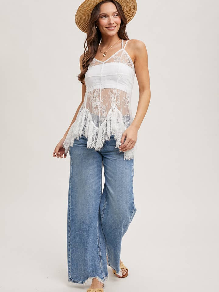 Bluivy - Venta al por mayor Camisola - Mujer - TÚNICA CAMISETA DE ENCAJE TRANSPARENTE25