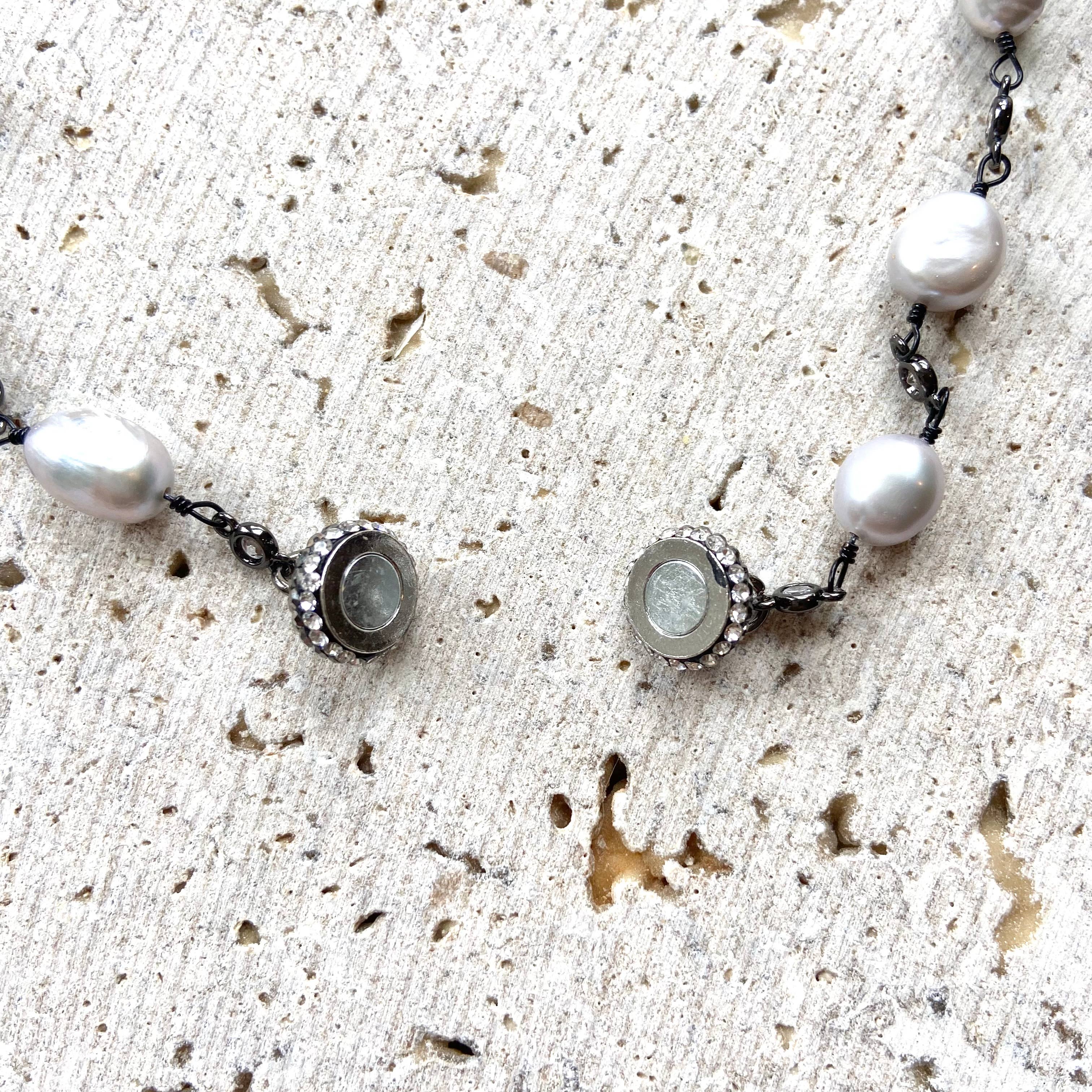 VB&CO Designs Handmade Jewelry - Wholesale Beaded/Pearl Necklace - Magnetic pearl boutique necklace ocean salon mermaid jewelry1