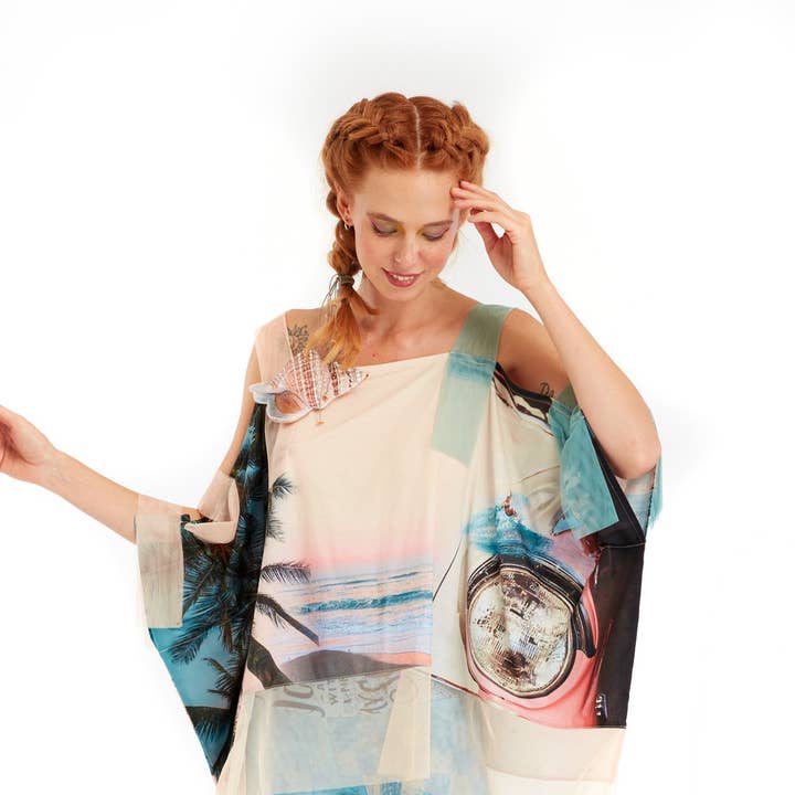 Sjal Bluse - Vitamin Sea Inn for engroshandel hos IPNG Design