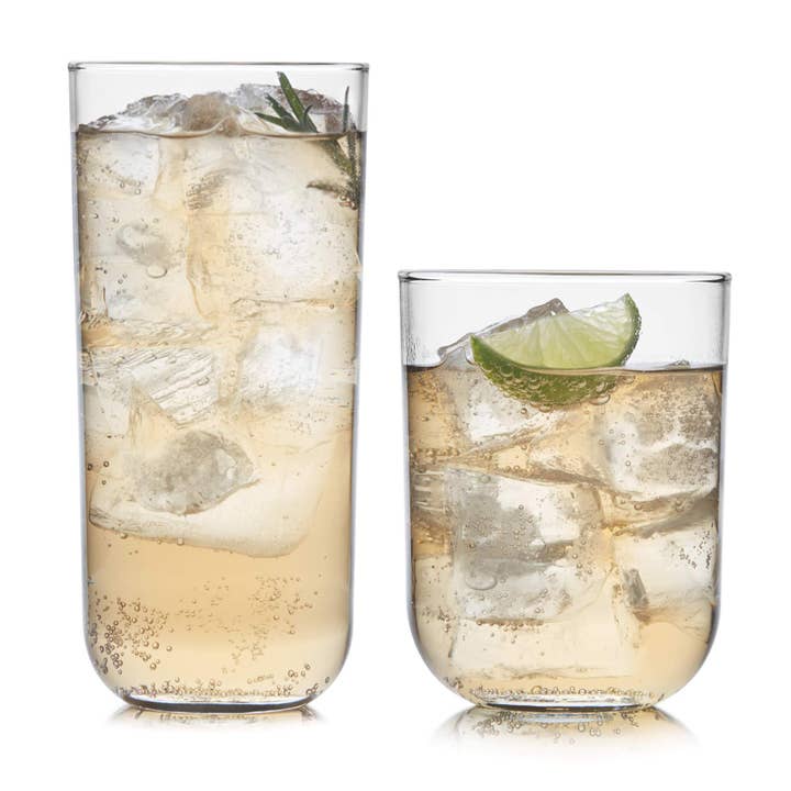 Libbey - Wholesale Cocktail/Liquor Glass - Libbey Polaris 16-Piece Tumbler and Rocks Glass Set, Axis