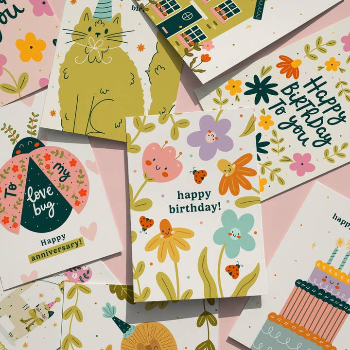 Abbie Imagine - Wholesale Birthday Card - Blooming Wonderful Greenhouse Birthday Card for Gardeners1